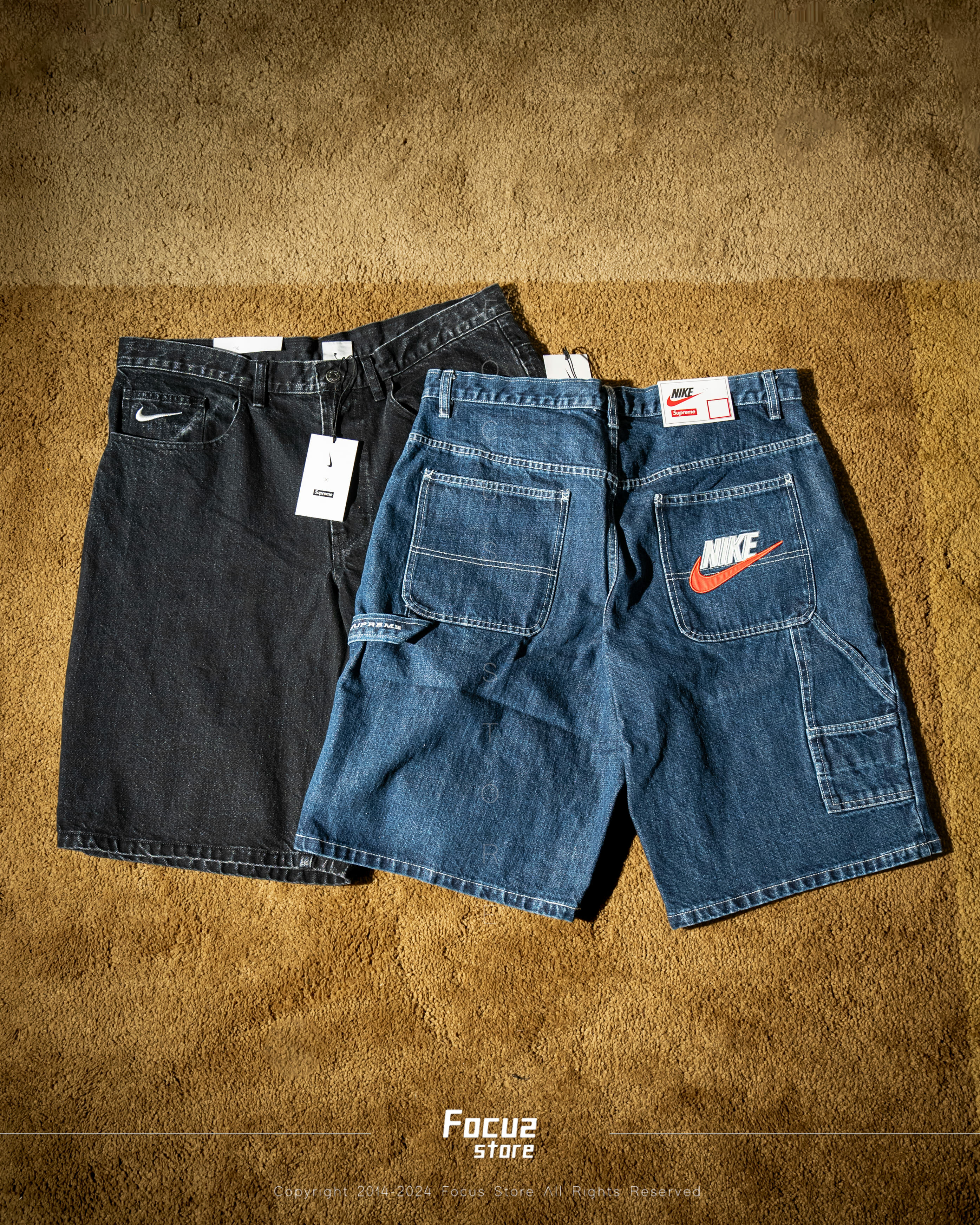 【Focus Store】預購 Supreme x Nike SS24 Week10 Denim Short 牛仔短褲 兩色