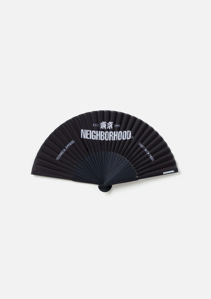 【瑕疵商品】 -(B9c)-NEIGHBORHOOD CI FOLDING FAN 東京 扇子-241MYNH-AC10