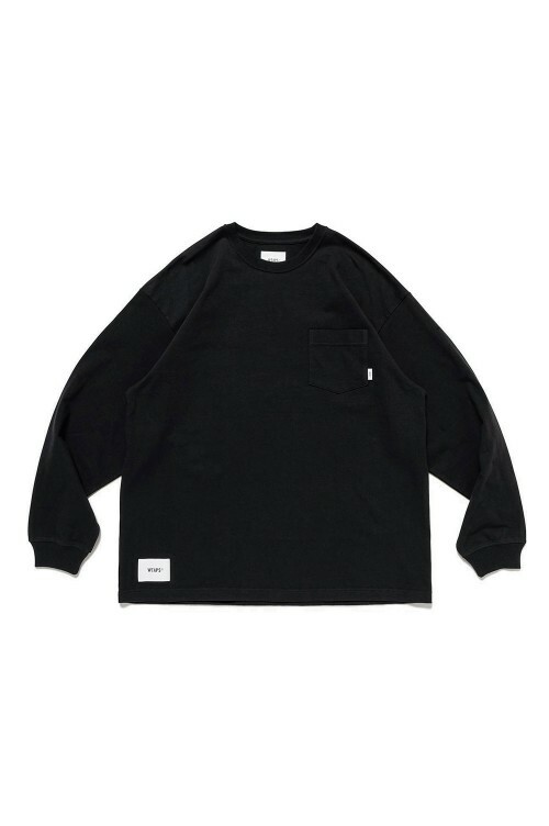 -(B3d02)-WTAPS OBJ 01 /LS / COTTON. PRTC 黑色 長T 長袖-241ATDT-CSM12