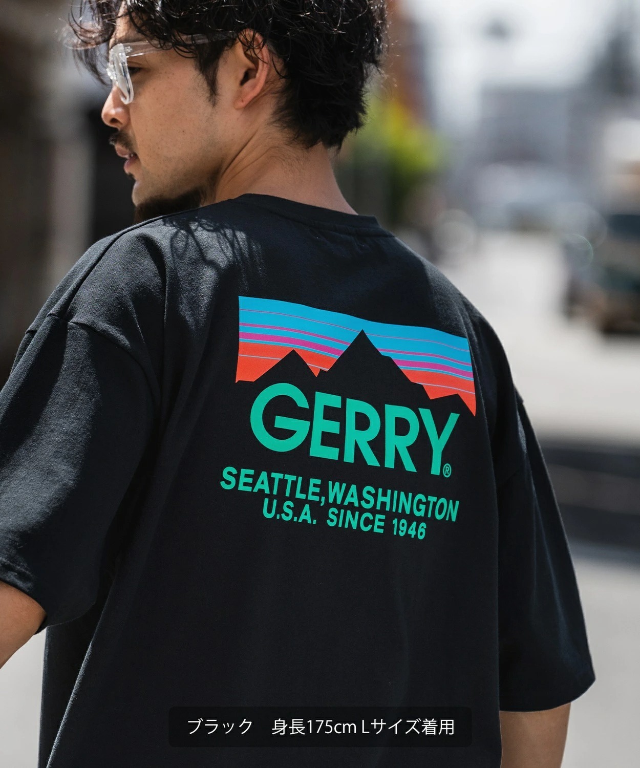日牌 Gerry Multi Color Back Print T-Shirt