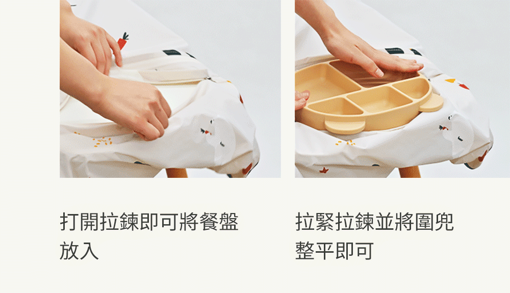 Poled Kidkitchen 寶寶童樂裙式圍兜 吸盤式餐具兼容 Poled Kidkitchen 寶寶童樂裙式圍兜 吸盤式餐具兼容