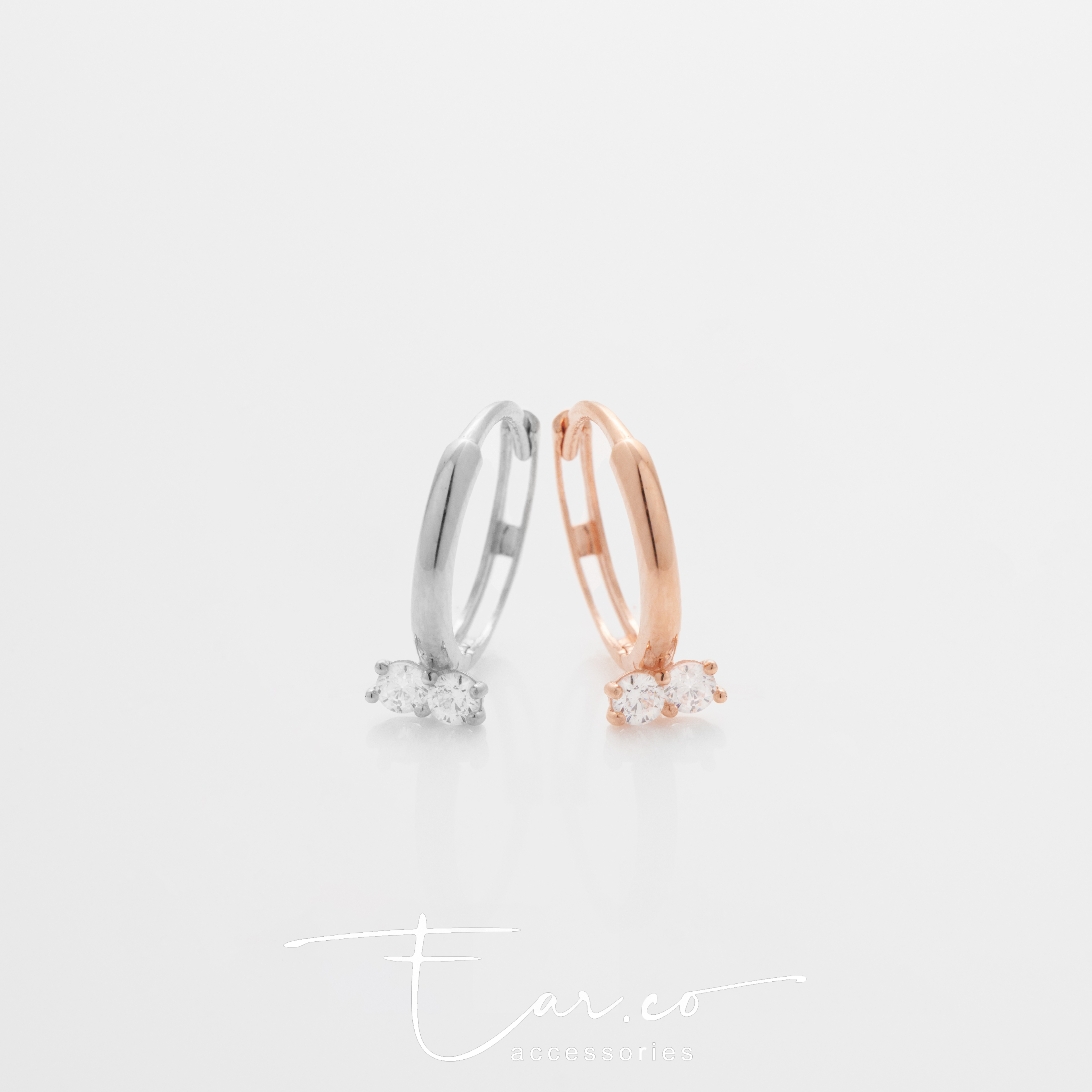 H16 Hoop (單隻) - 14K SOLID GOLD