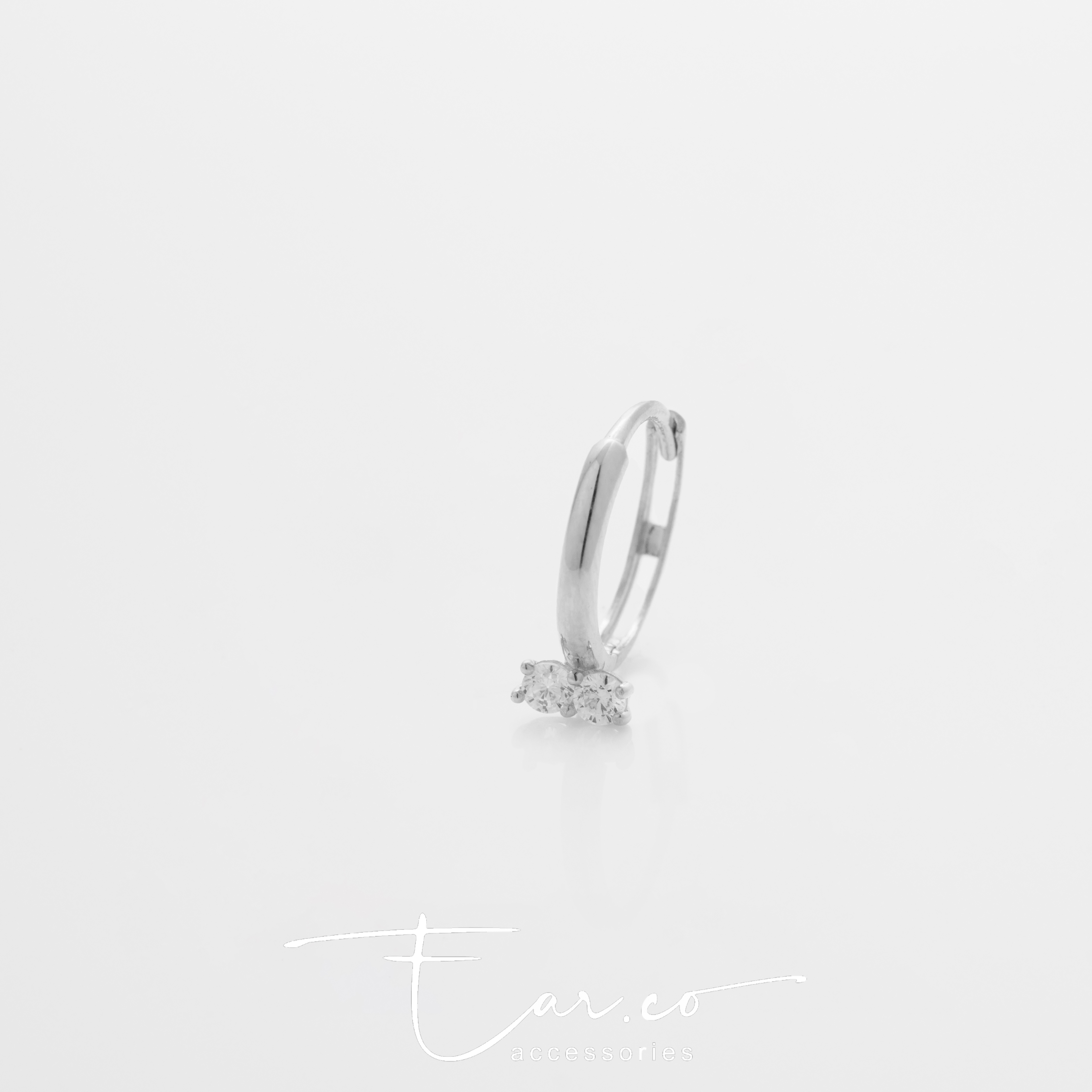 H16 Hoop (單隻) - 14K SOLID GOLD