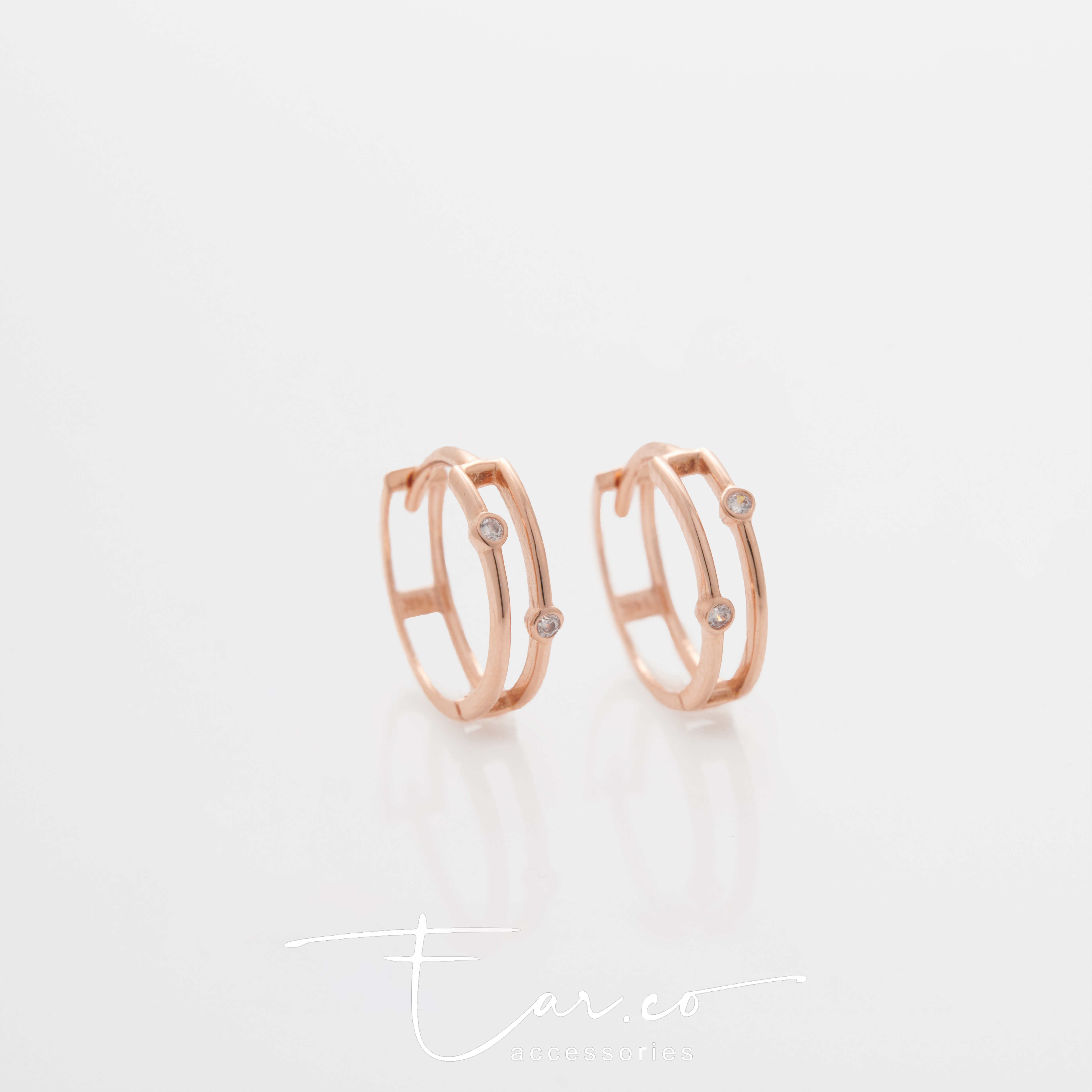 H20 Hoop (單隻) - 14K SOLID GOLD