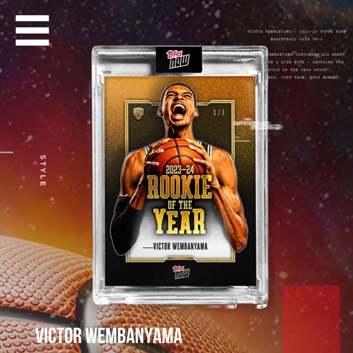 |限量收單|👽 Victor Wembanyama 全票新人王 限量球員卡