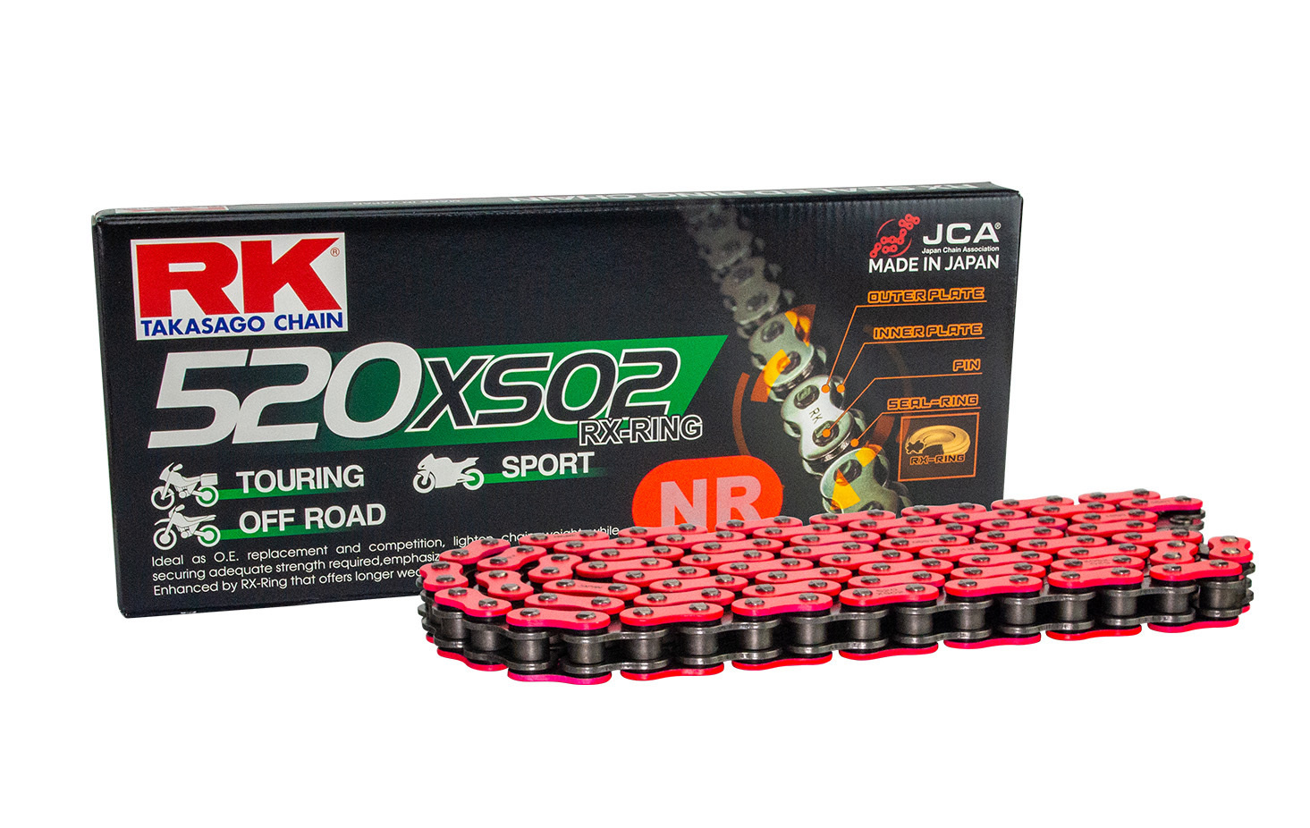 RK】 520 XSO GXW RXW MRU MXU EXW MXZ5 油封鏈條無油封鏈條黑金全金色