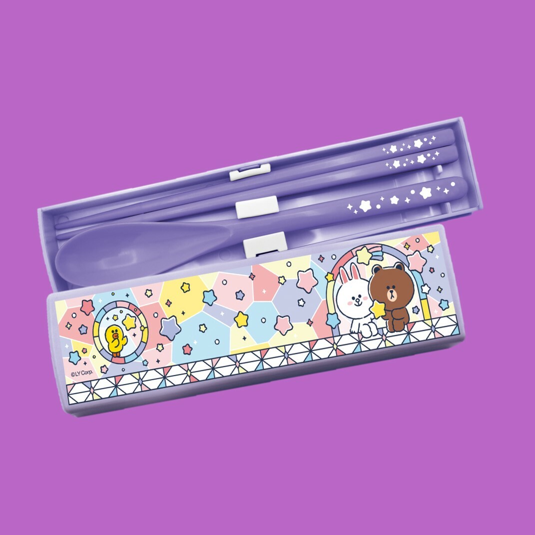 LINE FRIENDS - 餐具套裝 (匙+筷)