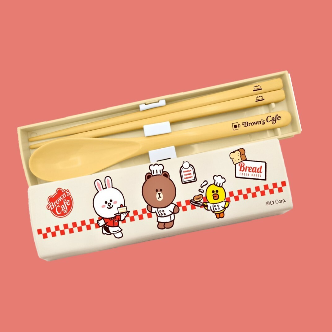 LINE FRIENDS | 餐具套裝 (匙+筷)