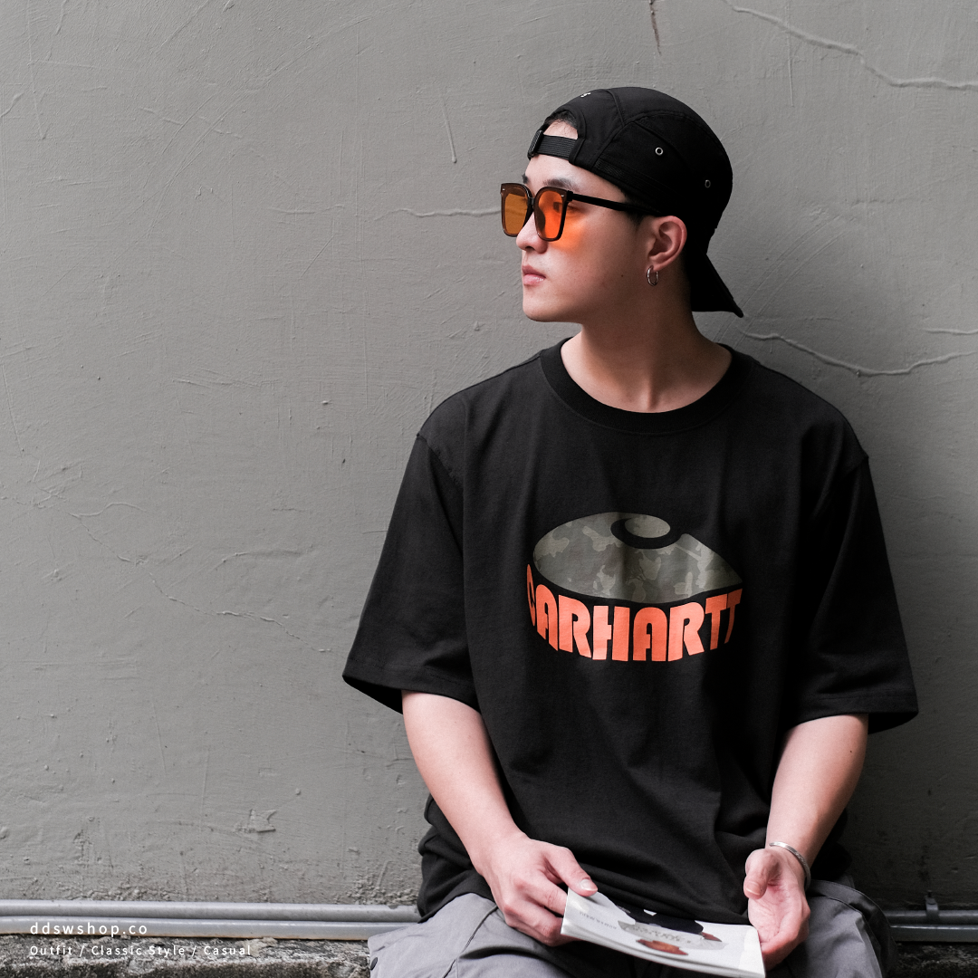Carhartt 24SS workwear logo graphic Tee 立體Logo圖踢