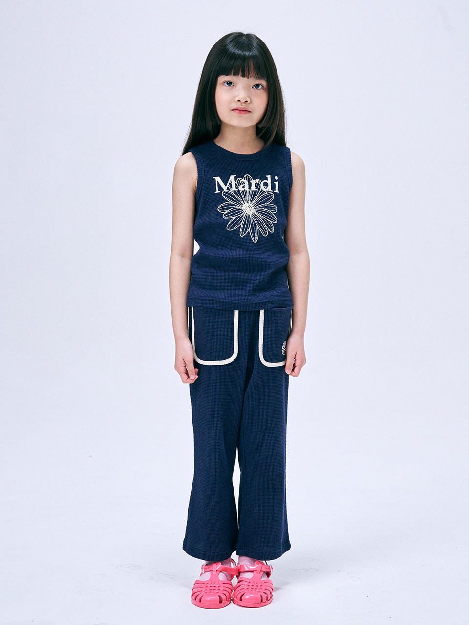 Mardi Mercredi KIDS SETUP WAFFLE AND WAFFLE FLARE_NAVY CREAM