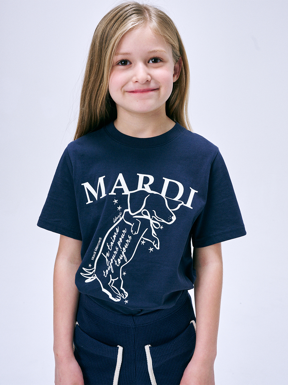 Mardi Mercredi KIDS TSHIRT SWING THE TAIL DDANJI_NAVY IVORY