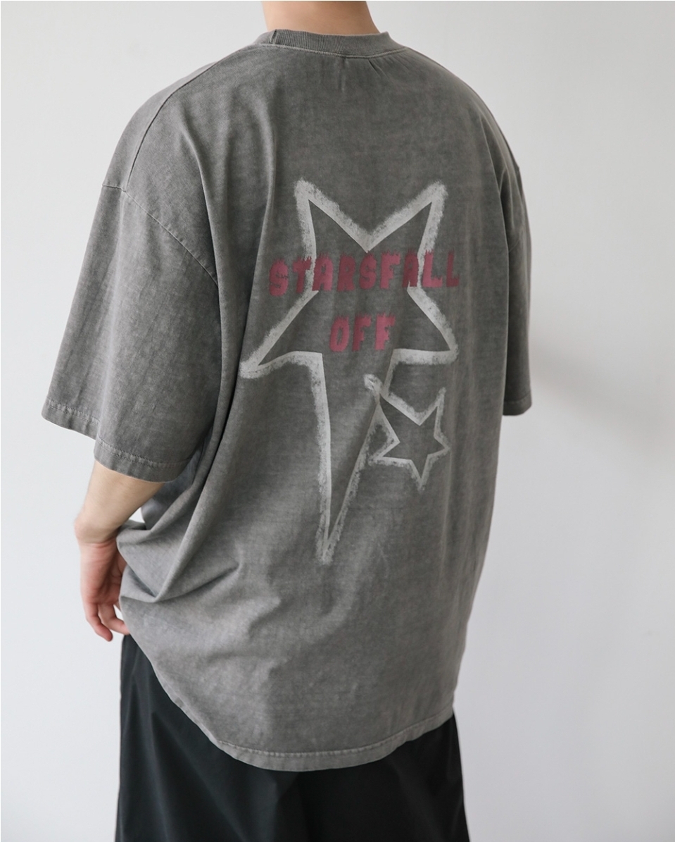 顏料星星短袖T恤