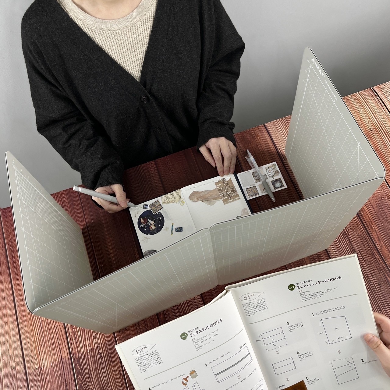 翻轉切割墊 M型 多功能折疊式切割墊｜台灣 iMAT