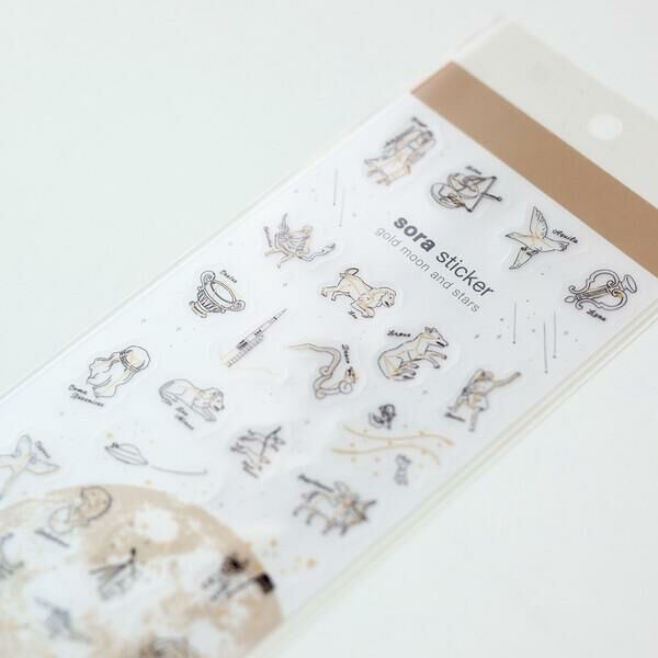 宇宙月相 燙金 燙銀貼紙｜日本曆生活 KOYOMI SEIKATSU