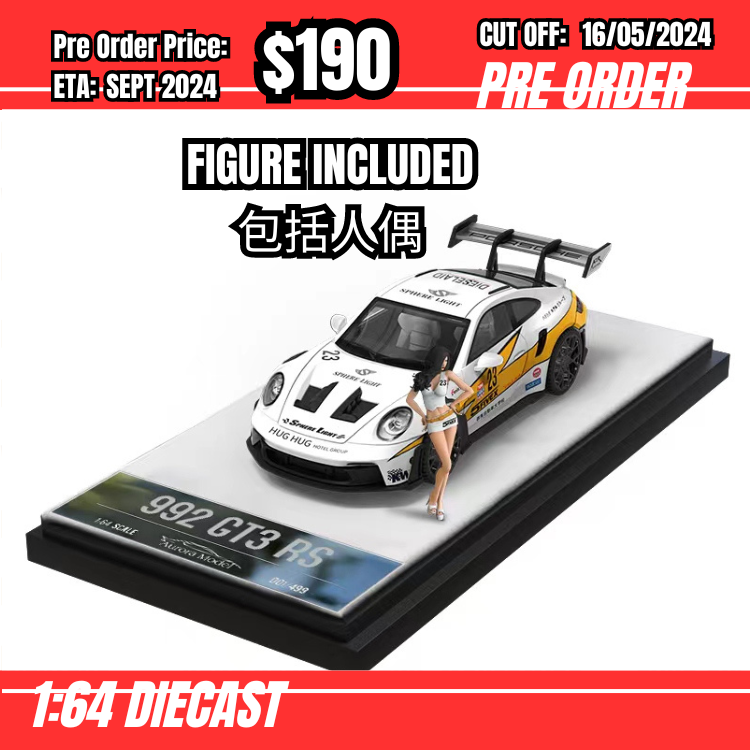 PO-$190 * Time Micro * 1:64 992 GT3 RS Lightning w/figure [OD08/05]