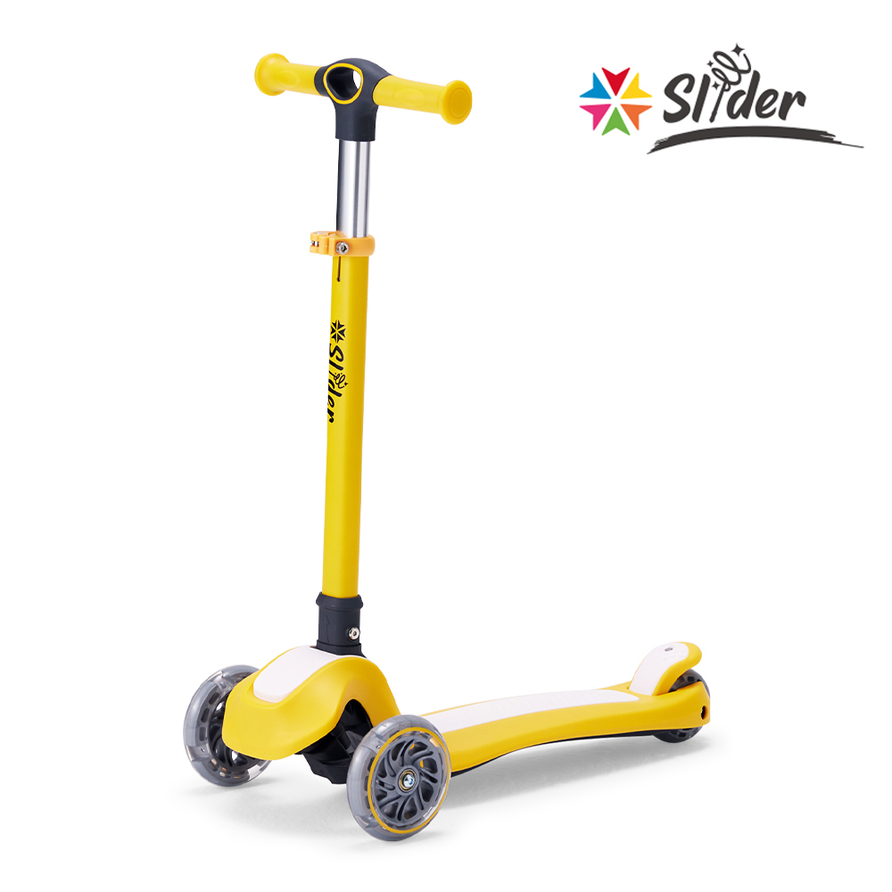 [全新福利品] Slider 三輪折疊滑板車 K652_黃
