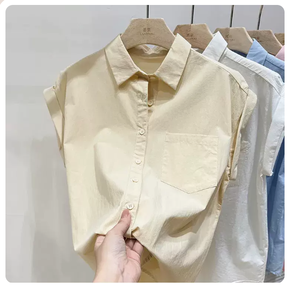 Short-sleeved shirt (apricot size: S-3XL) (Please contact customer service to confirm the shipping size after placing an order)