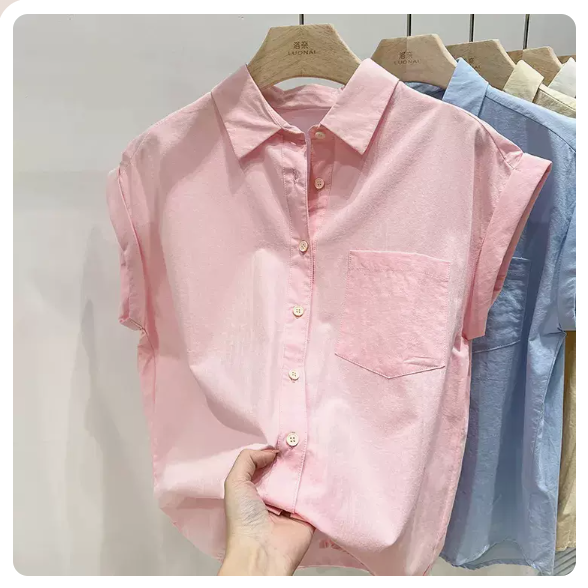 Short-sleeved shirt (pink size: S-3XL) (Please contact customer service to confirm the shipping size after placing an order)
