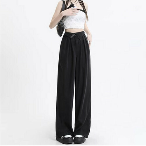 熱賣天絲牛仔闊腿褲【黑色加長款】【XS-2XL碼】（下單後請聯絡客服確認發貨尺碼）