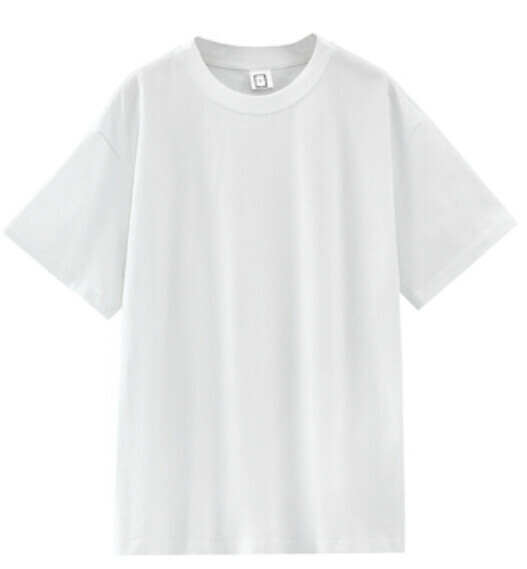 Short sleeve solid color T-shirt (white [heavy 260g] S-4XL contact customer service to confirm the shipping size after placing an order)