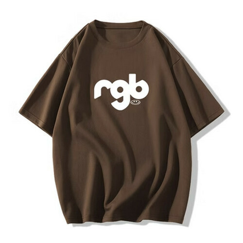 Hot selling short-sleeved T-shirt [American brown] [XS-2XL size] (please contact customer service to confirm the delivery size after placing the order)