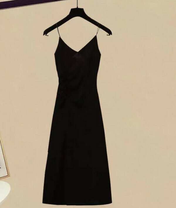 Sundress#Single Piece (Black) (M-4XL) (Contact customer service to confirm size after placing an order) 