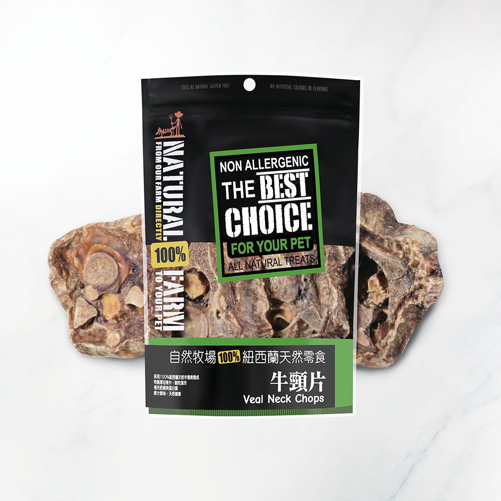 天然寵物零食．牛頸片