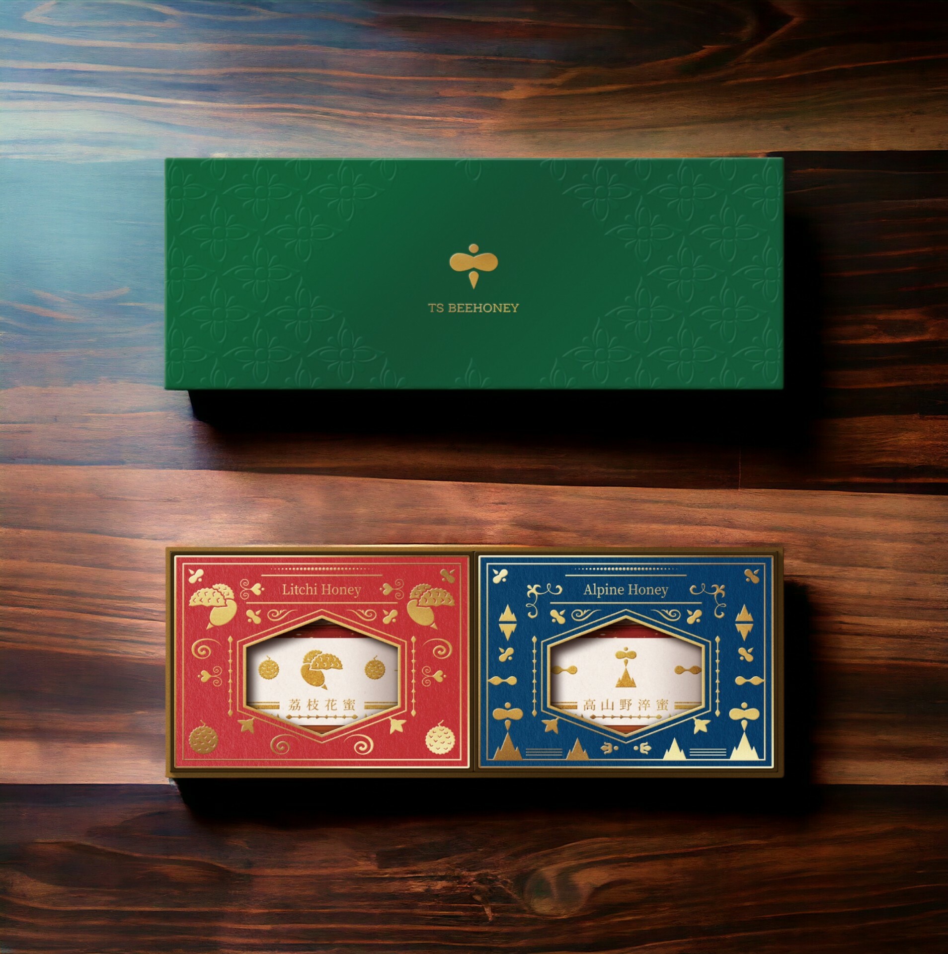 《年節送禮》台灣南部經典蜂蜜禮盒組 贈！年節禮袋