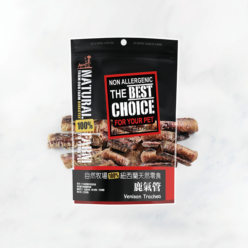 天然寵物零食．鹿氣管