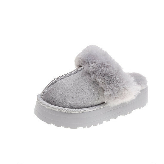 Hot selling warm cotton shoes [light gray] [size 35-40] (please contact customer service to confirm the delivery size after placing the order)