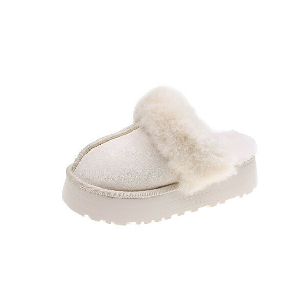 Hot selling warm cotton shoes [off-white] [size 35-40] (please contact customer service to confirm the delivery size after placing the order)
