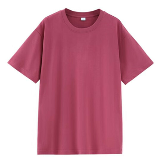 Short-sleeved solid color T-shirt (brick red [heavy 260g] S-4XL contact customer service to confirm the shipping size after placing an order)