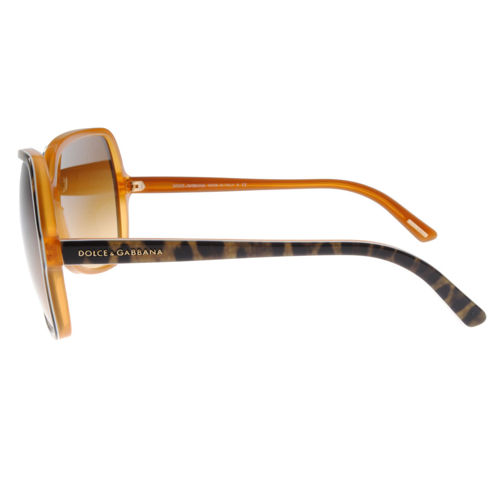【DOLCE&GABBANA】DG4098 (二色) 俏麗性感 狂野豹紋大方框太陽眼鏡 #女款