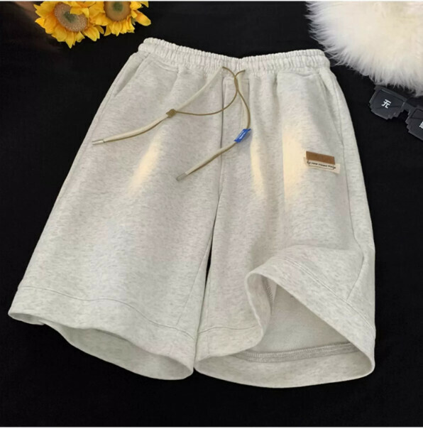 激抵休閒短褲（淺灰色M-2XL）（下單后聯繫客服確認發貨尺碼）