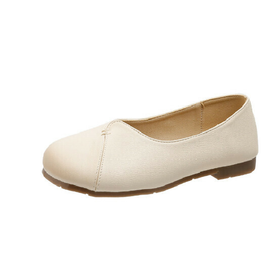 Hot selling low-heeled shoes [beige] [size 35-40] (please contact customer service to confirm the delivery size after placing the order)
