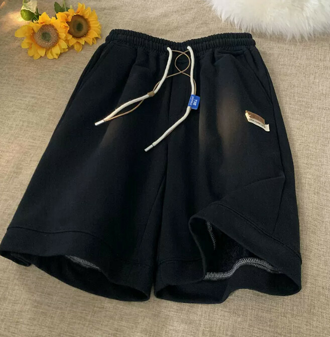 激抵休閒短褲（黑色M-2XL）（下單后聯繫客服確認發貨尺碼）