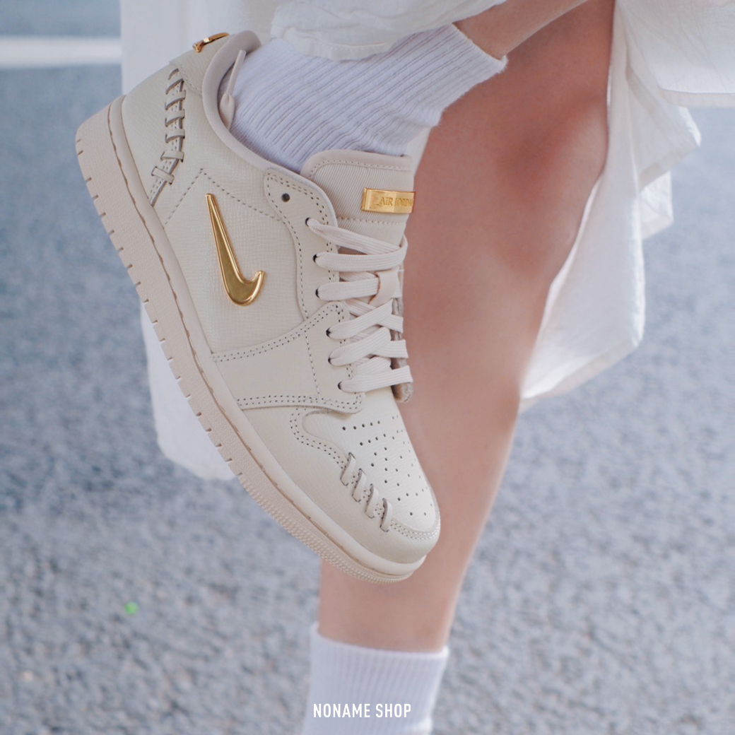 NIKE AIR JORDAN 1 AJ1 奶油金 金屬勾 編織 (女款)