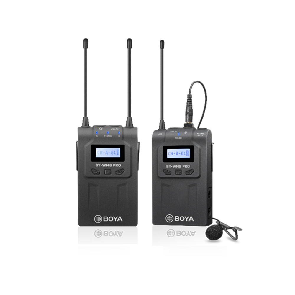 BOYA 博雅 BY-WM8 Pro-K1 一對一超高頻雙通道無線麥克風 (東城代理公司貨)