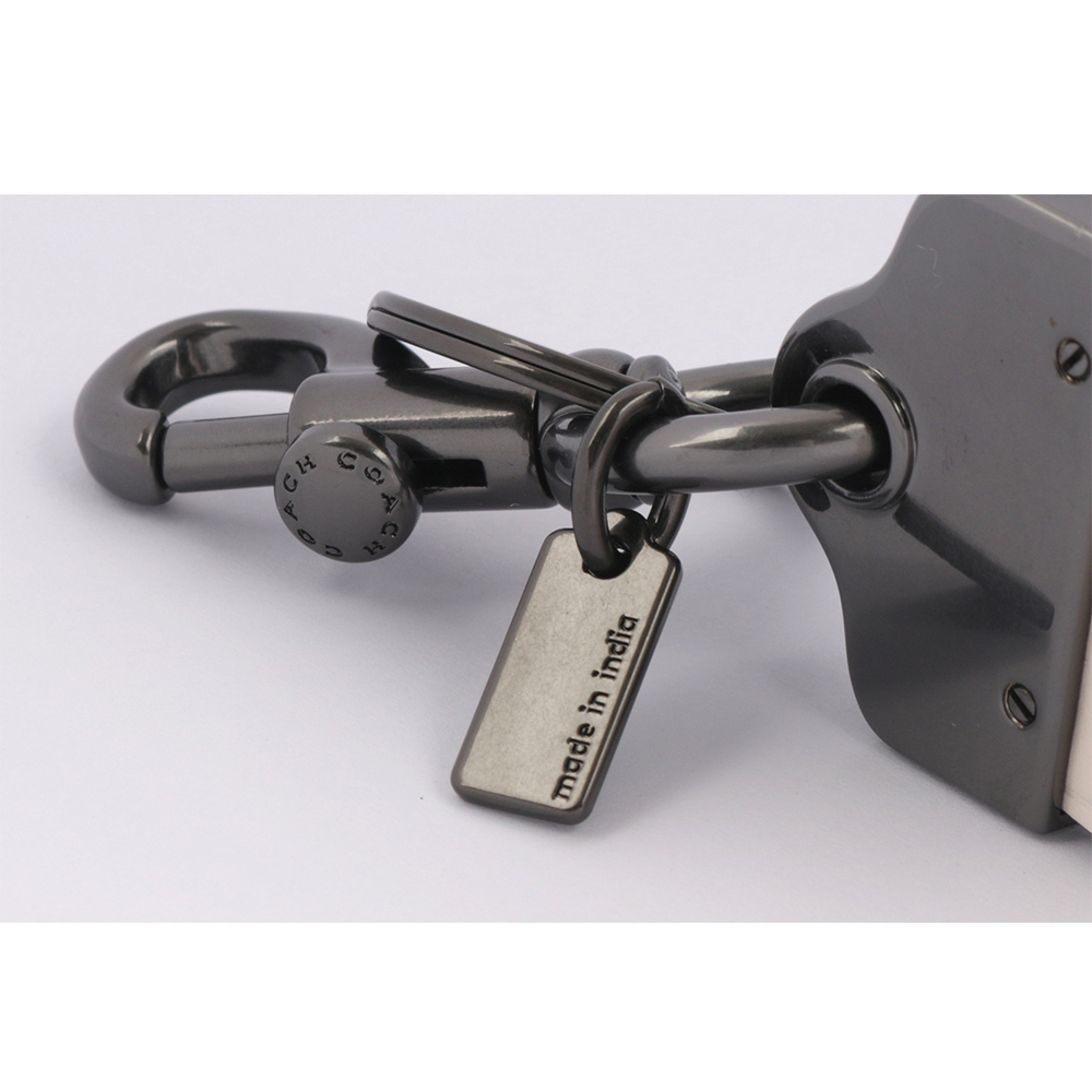 【COACH】Loop 素面小牛皮吊飾/鑰匙圈(白色) CJ752 QBCHK