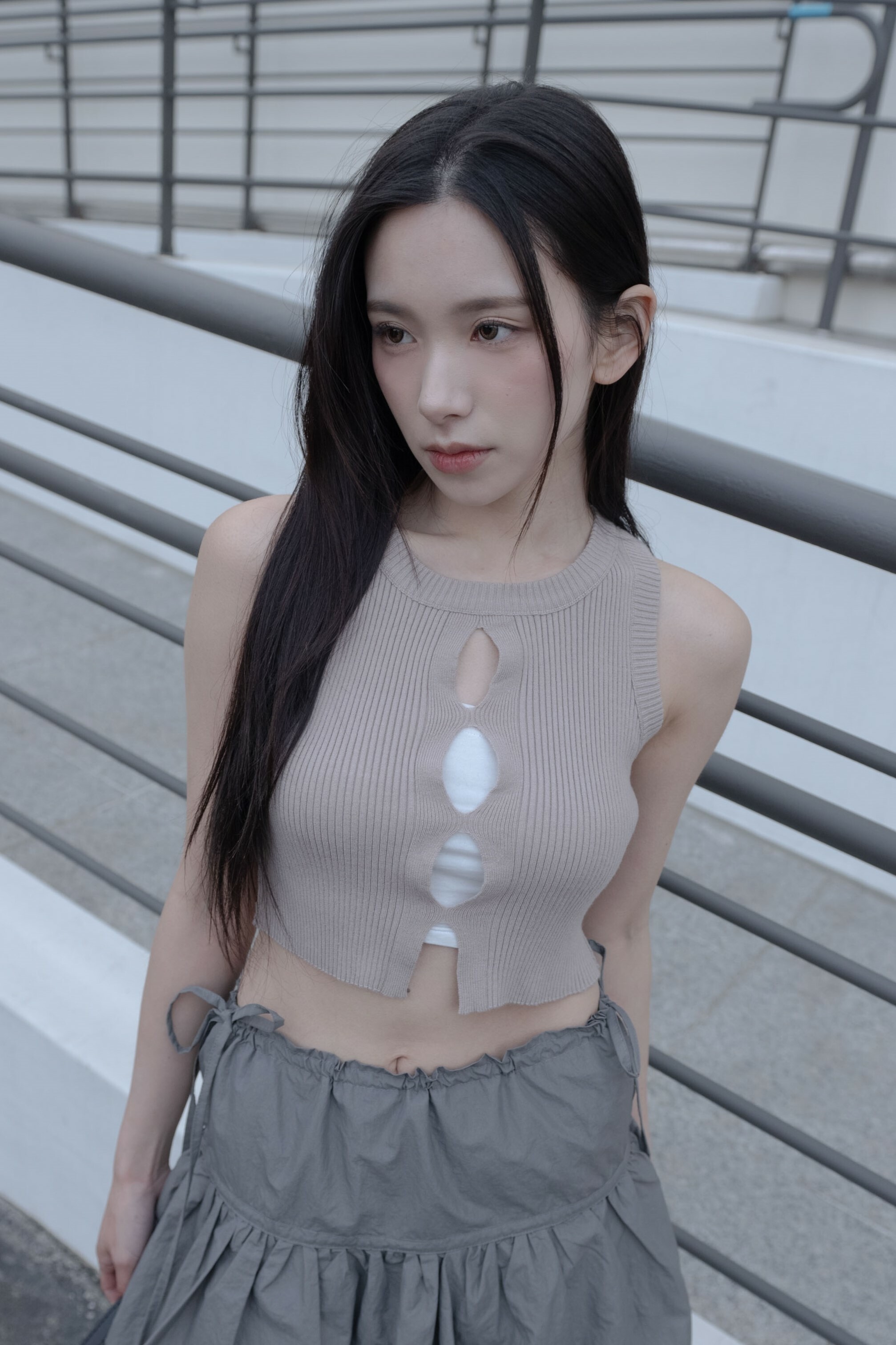 SIMON MADE GC-2411 小心機 簍空 針織 背心