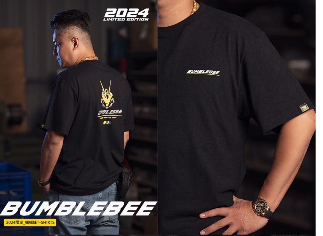 【黃蜂 BUMBLEBEE】2024年 限定 反光 機械蜂 短袖