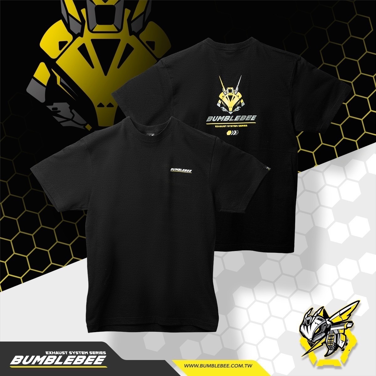 【黃蜂 BUMBLEBEE】2024年 限定 反光 機械蜂 短袖