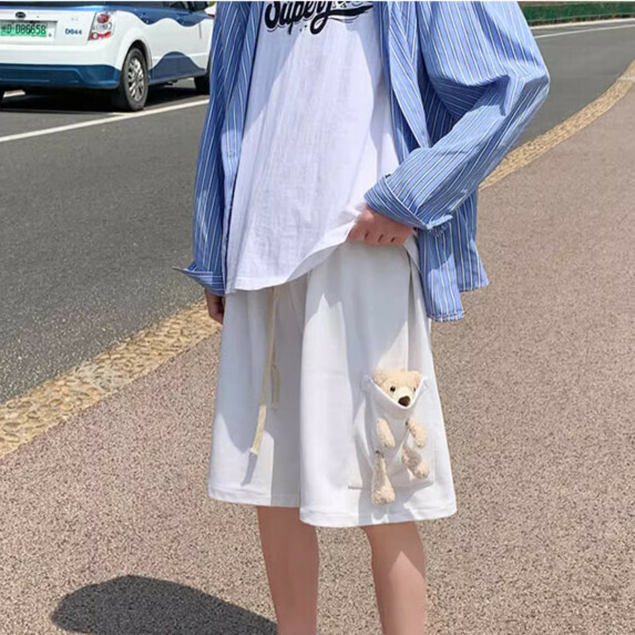 爆款短褲男夏季（白色【S_2XL碼】（下單後聯繫客服確認發貨尺碼）