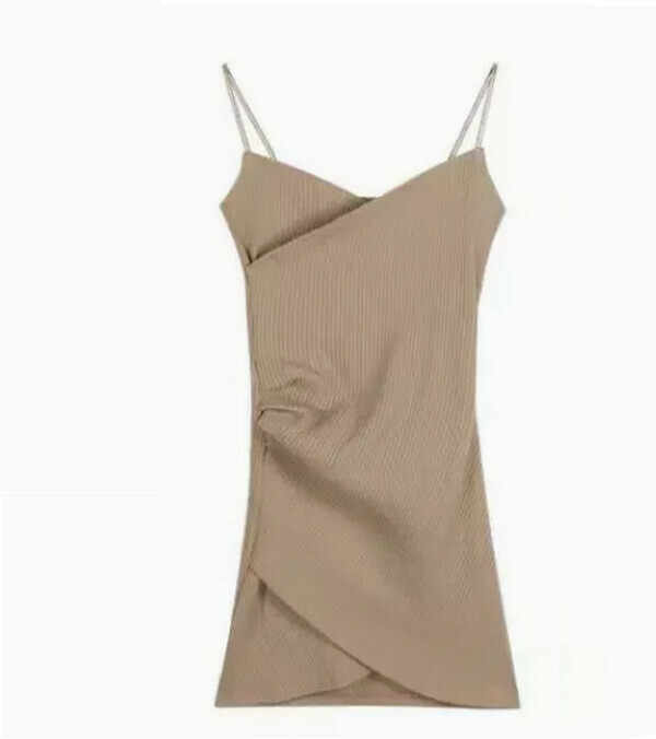 Sundress#Single piece (coffee color) (M-4XL size) (contact customer service to confirm size after placing an order) 