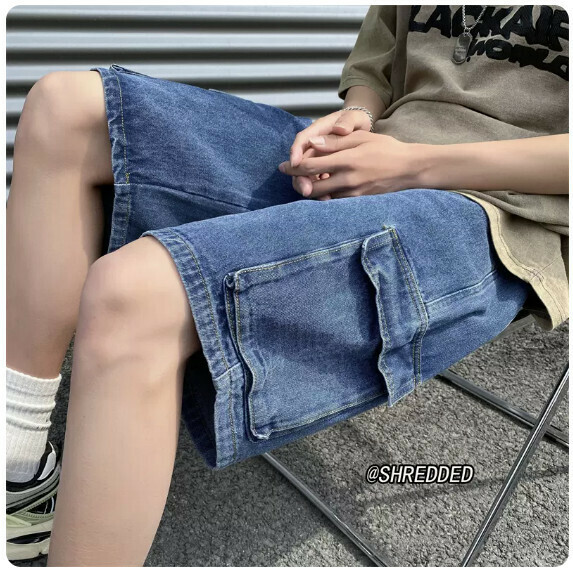 熱推短褲男夏季（深藍【M_5XL碼】（下單後聯繫客服確認發貨尺碼）
