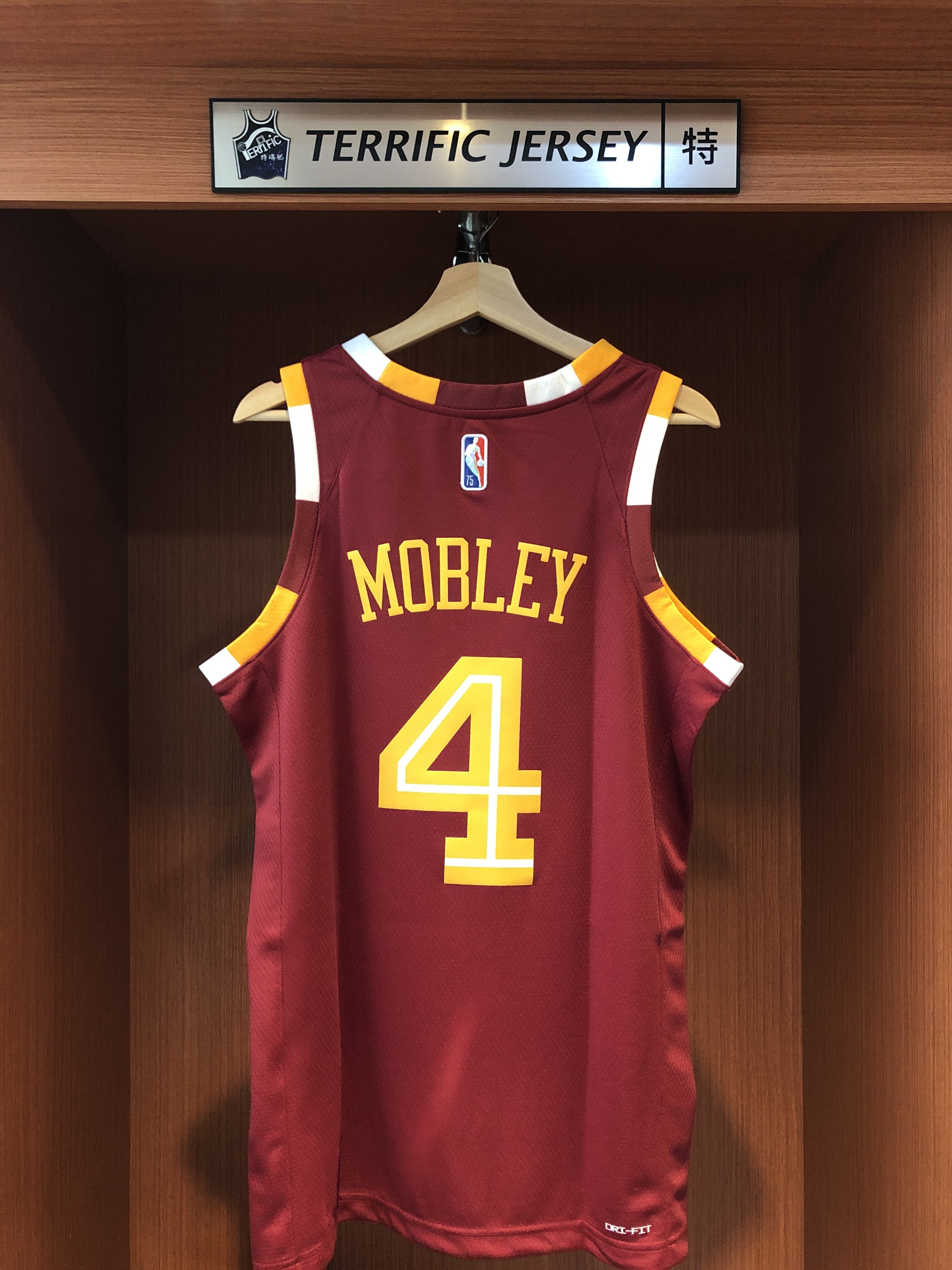 NBA球衣 Evan Mobley 克里夫蘭騎士城市 75周年 鑽石標 City Nike Swingman 球迷版 熱轉印 全新