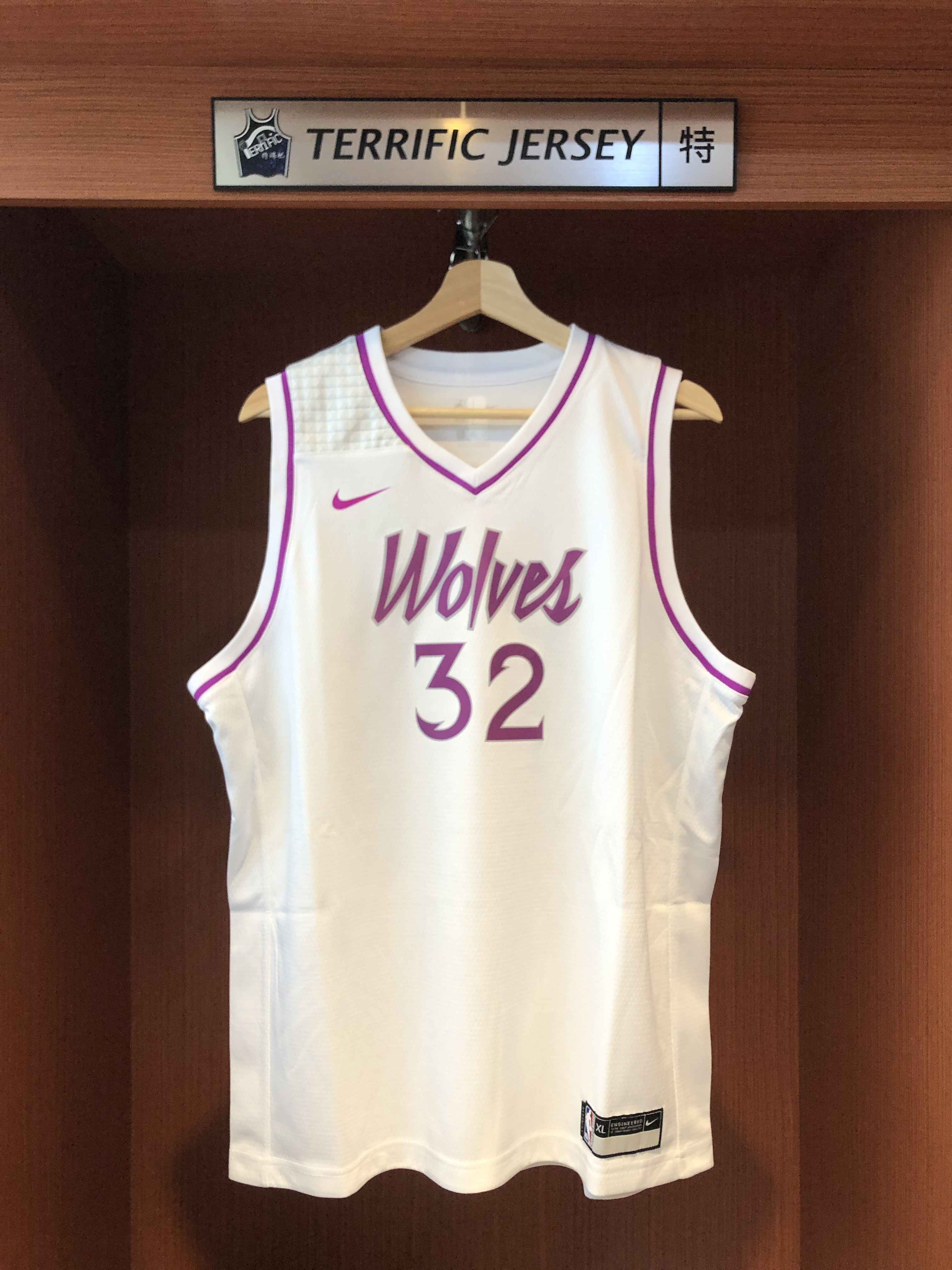 NBA球衣 Karl-Anthony Towns 明尼蘇達灰狼獎勵 Earned Nike Youth Swingman 青年版 球迷版 熱轉印 全新