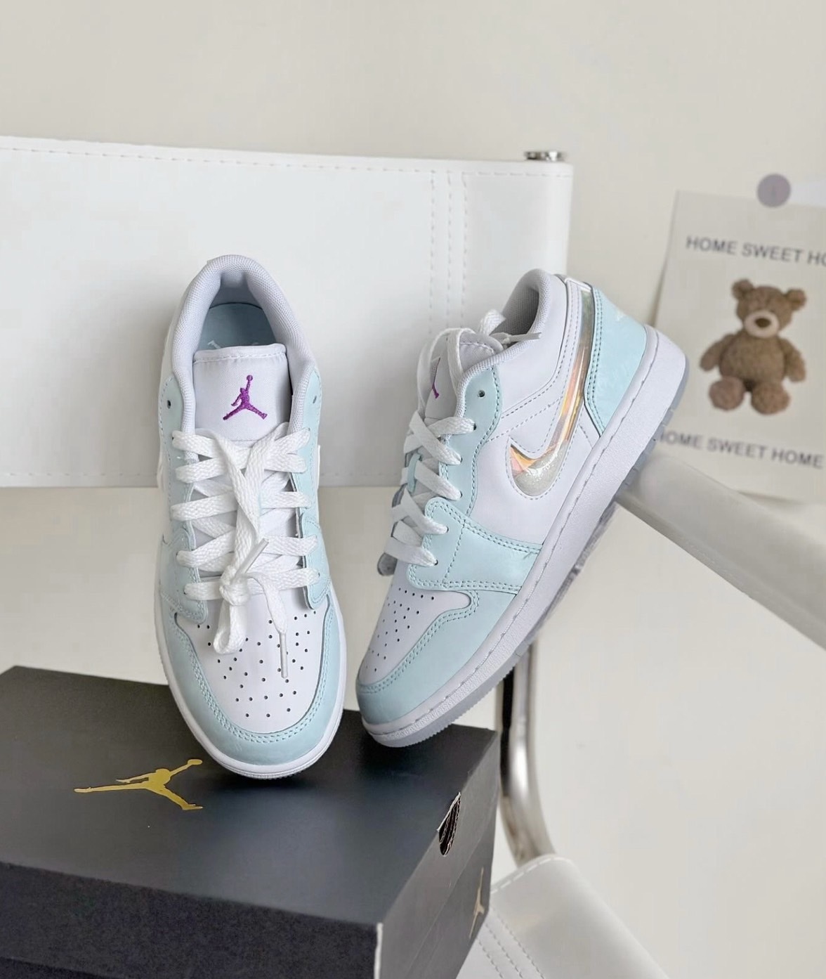 預購 Nike Air Jordan 1 Low 流沙 珠光 冰雪奇緣