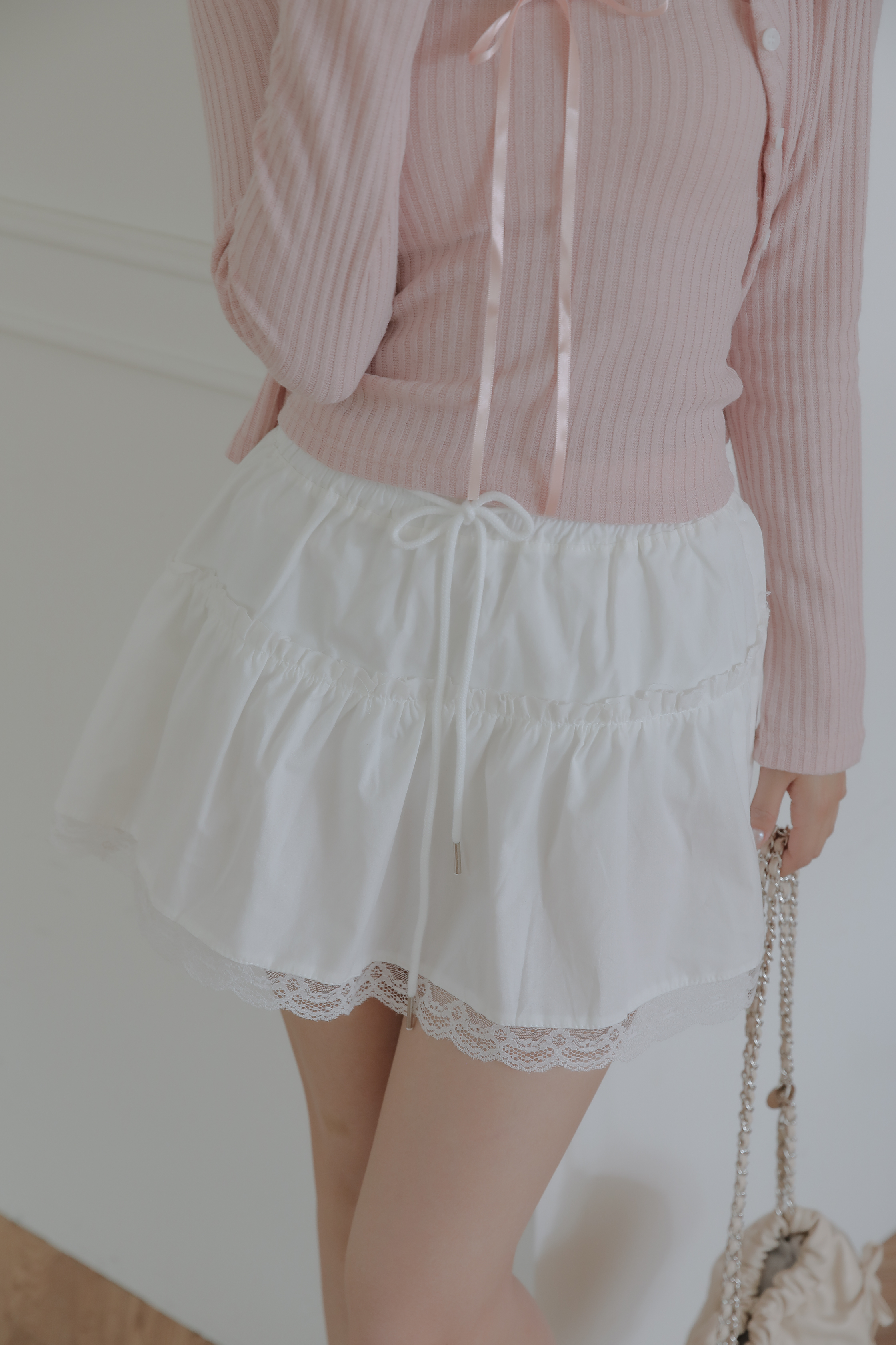 Lace Mini Skirt #短裙