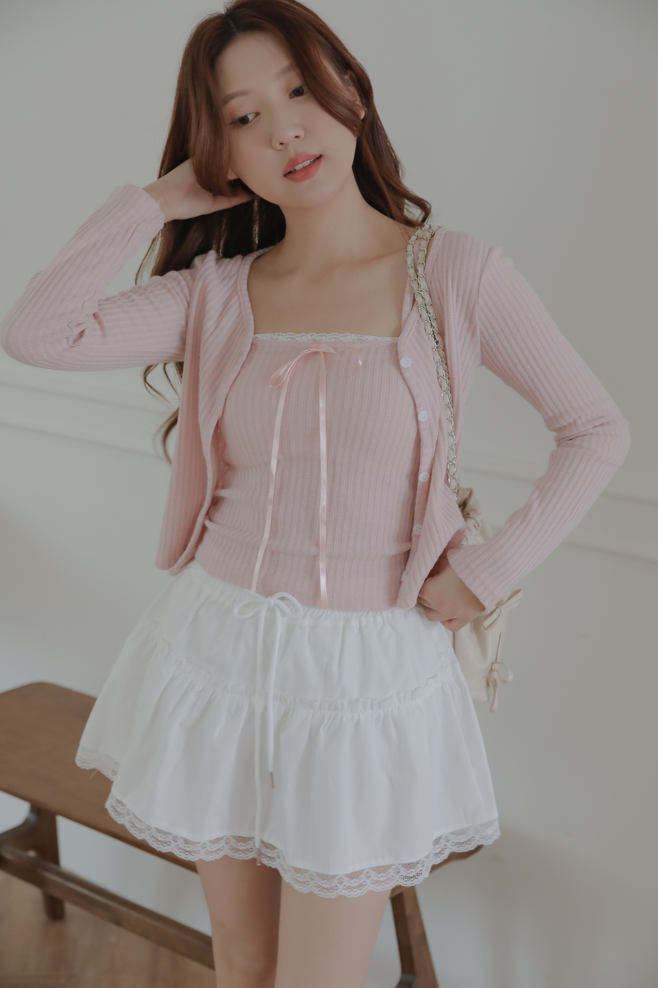 Lace Mini Skirt #短裙